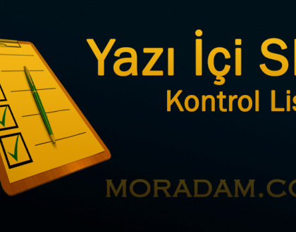 Yazı içi seo kontrol listesi