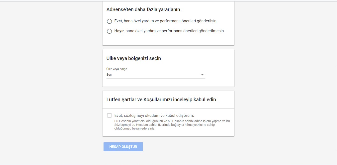 Adsense başvurusu nasıl yapılır