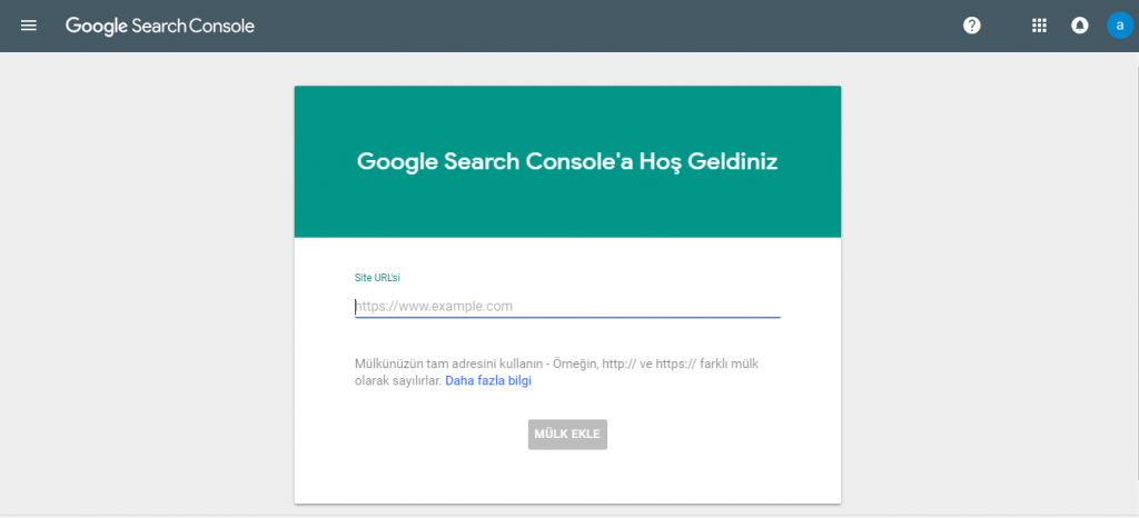 google search console