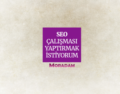 SEO Çalışması Yaptırmak İstiyorum