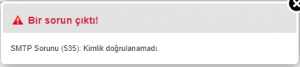 Webmail Kullanıcı Doğrulanamadı Hatası